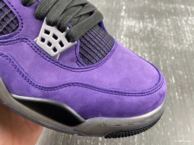 Scott Purple Suede Air 4 Jordan Travis x 1029